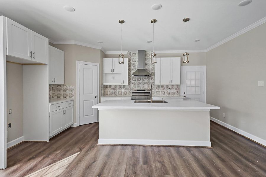Furnished interior view inside a new home in , Crosby (Image 9).