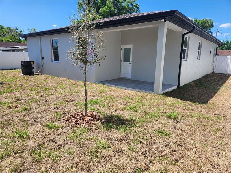Exterior details and patio area of a home in , Tampa (Image 2). Exterior details and patio area of a home in , Tampa (Image 2).