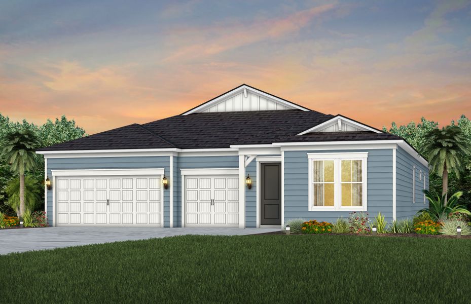 Representative exterior photo of a completed home built from the Merlot by Pulte Homes in Fiddler's Cove, Kingsland, GA (Image 16). Representative exterior photo of a completed home built from the Merlot by Pulte Homes in Fiddler's Cove, Kingsland, GA (Image 16).