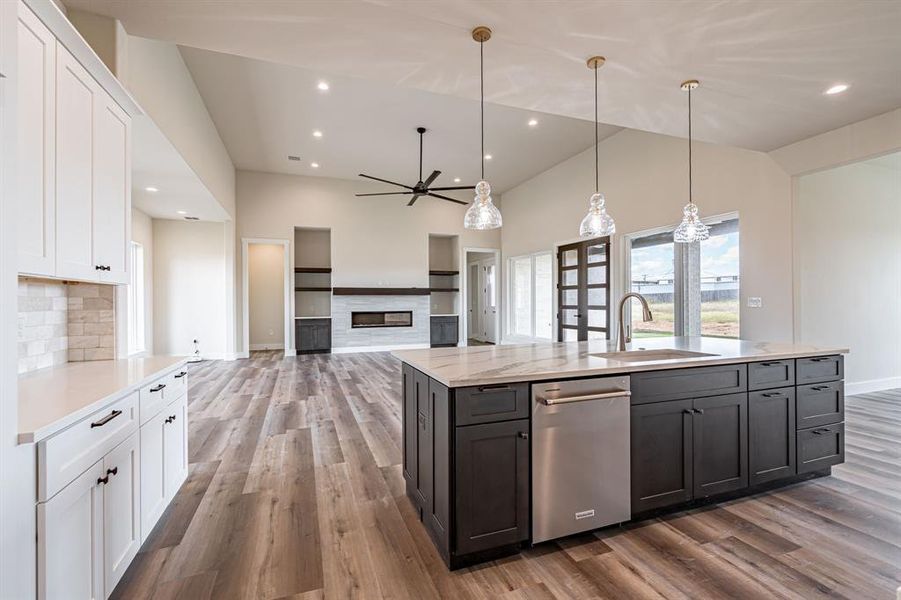 Furnished interior view inside a new home in , Granbury (Image 5). Furnished interior view inside a new home in , Granbury (Image 5).