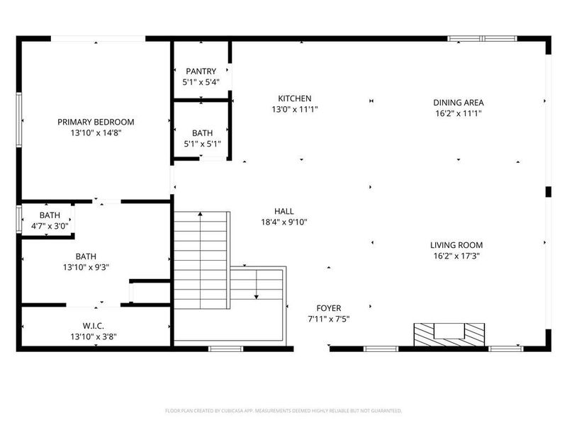 2D floor plan layout of this home in , Blue Ridge, GA (Image 4).