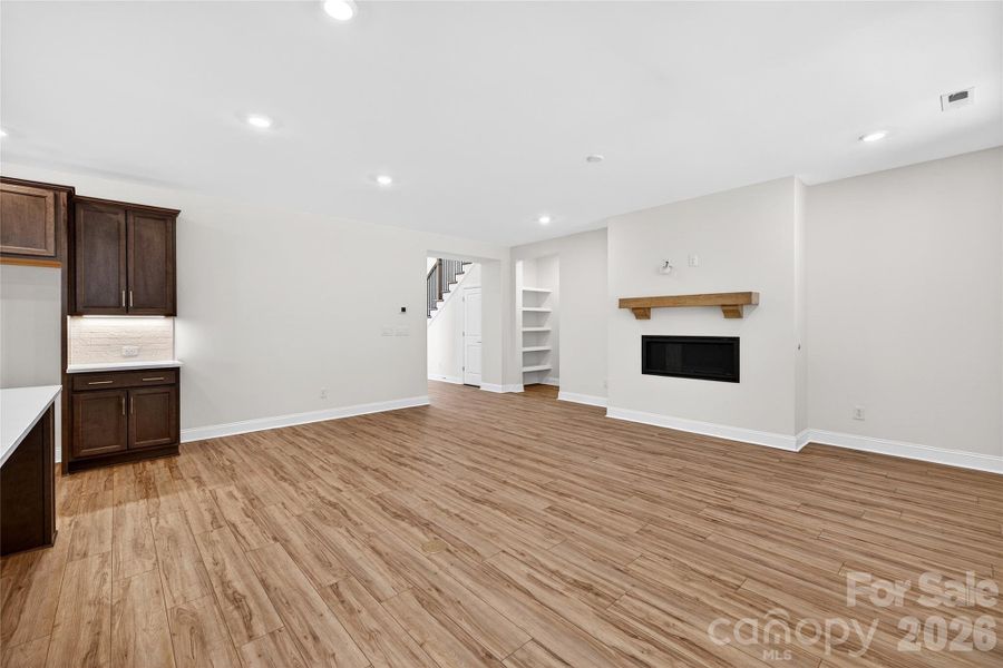 Fireplace at Great room