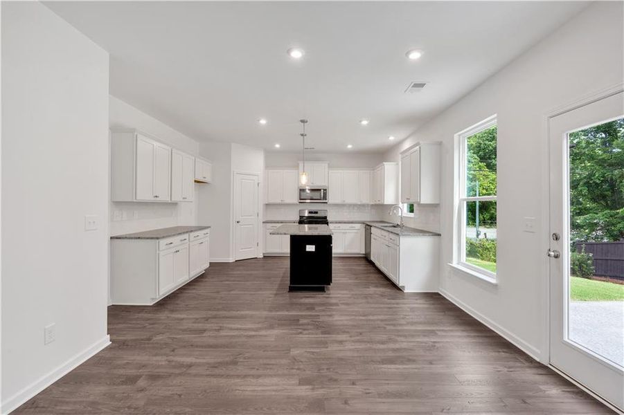 Furnished interior view inside a new home in The Overlook at Factory Shoals, Mableton (Image 6).