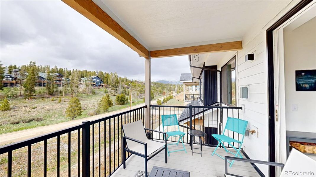 Spacious Patio - Covered, North Facing with lots of privacy