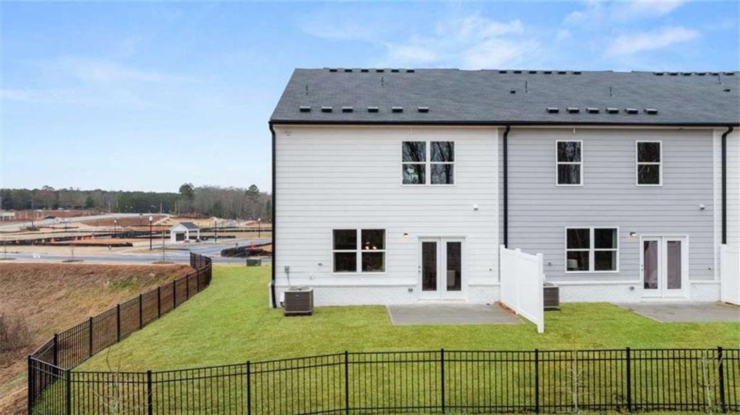 Exterior details and patio area of a home in Echo Glen, Stockbridge (Image 35). Exterior details and patio area of a home in Echo Glen, Stockbridge (Image 35).