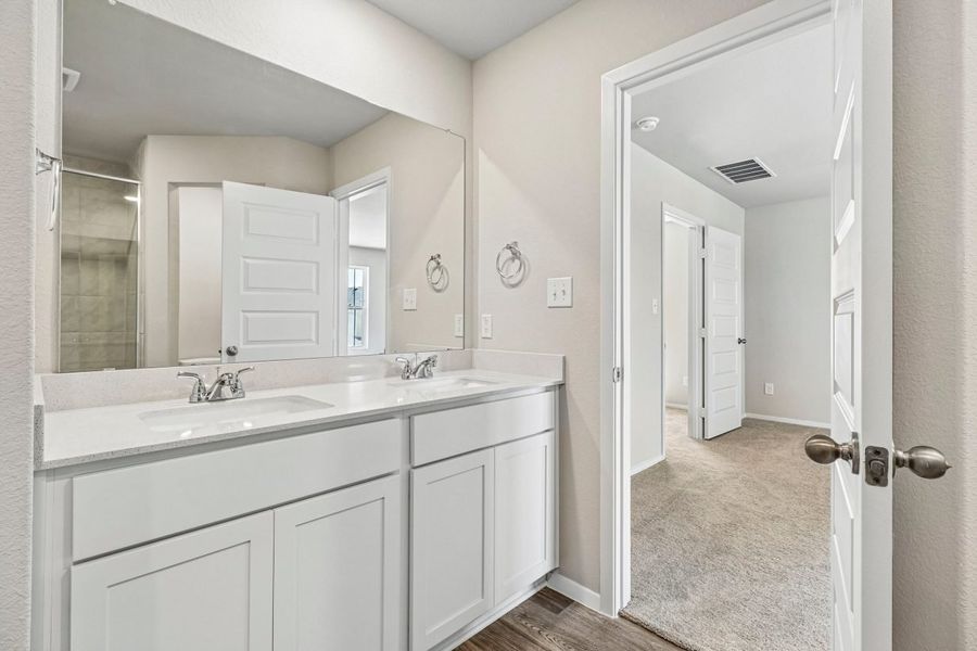 Furnished interior view inside a new home in Edgebrooke, Pflugerville (Image 9).