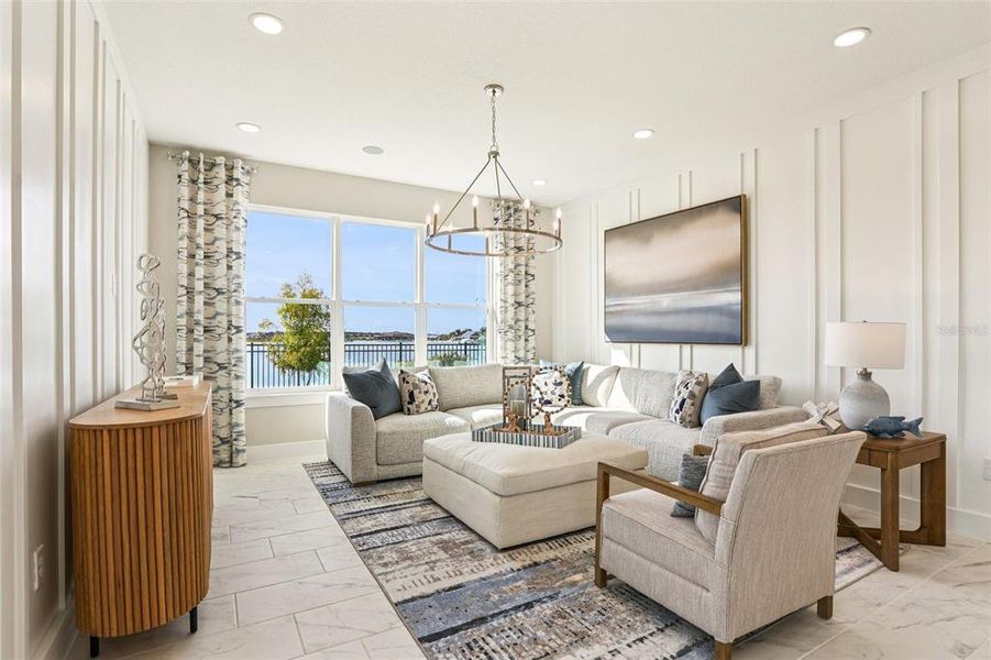 Furnished interior view inside a new home in , San Antonio (Image 6).