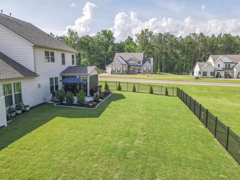 Front exterior of a new home in , Senoia, GA, highlighting curb appeal (Image 27). Front exterior of a new home in , Senoia, GA, highlighting curb appeal (Image 27).