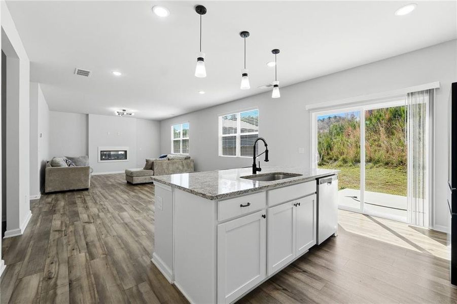 Furnished interior view inside a new home in Alcovy Trace, Lawrenceville (Image 6).