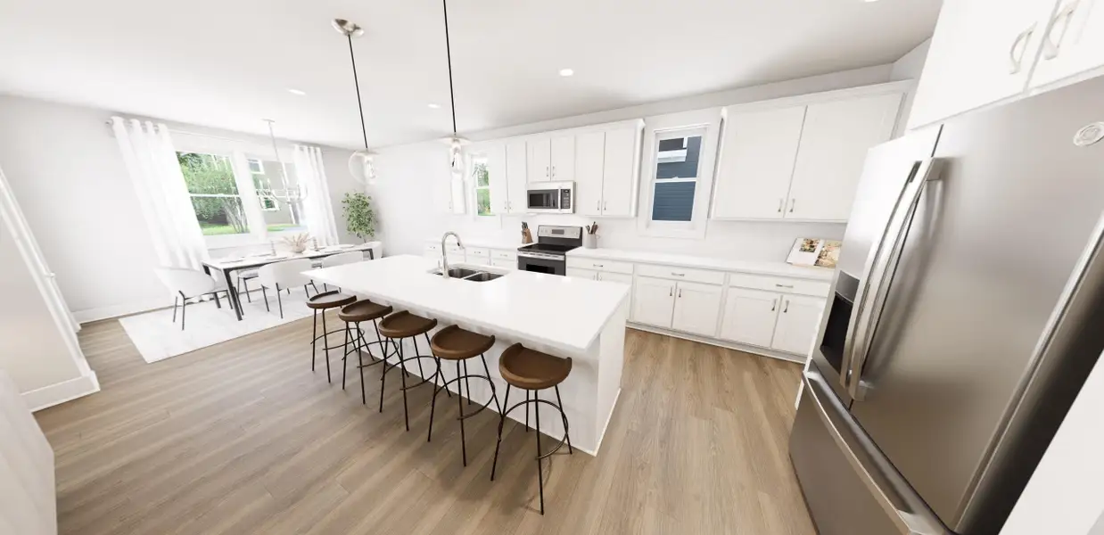 Representative furnished interior of a home built from the Stars Above You by Garman Homes in Ponder, Wendell (Image 3).