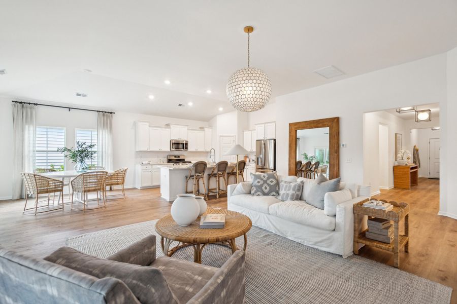 Furnished interior view inside a new home in , Summerville (Image 8). Furnished interior view inside a new home in , Summerville (Image 8).