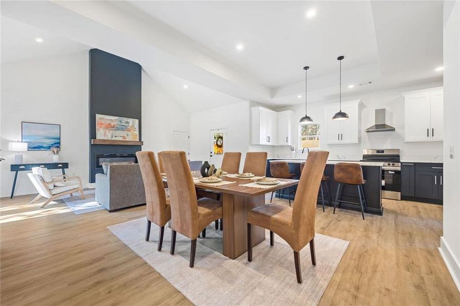 Furnished interior view inside a new home in , Atlanta (Image 5). Furnished interior view inside a new home in , Atlanta (Image 5).