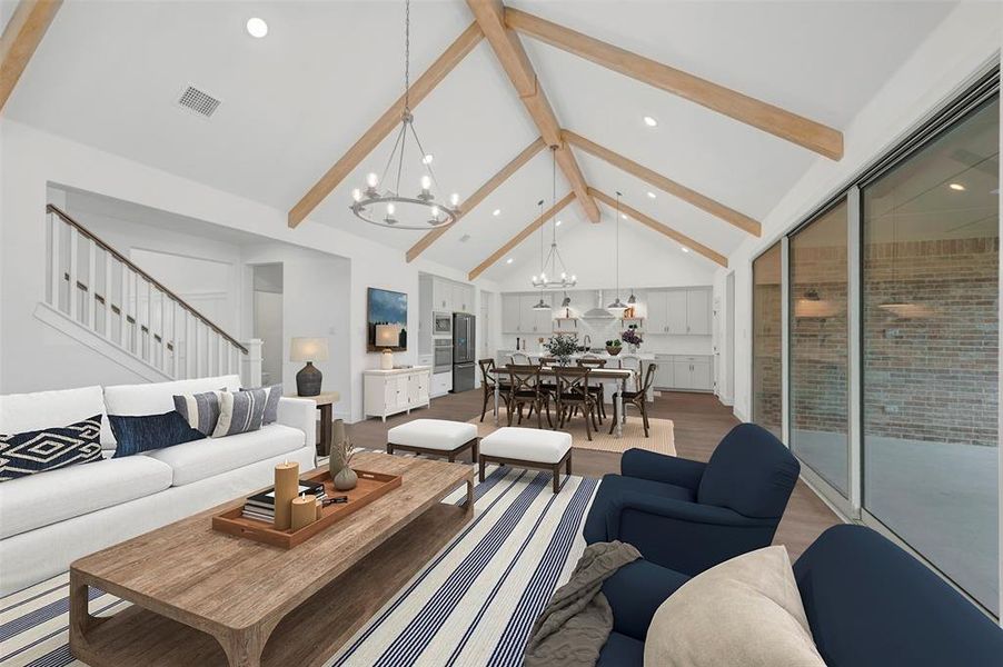 Furnished interior view inside a new home in Timberbrook, Justin (Image 11).