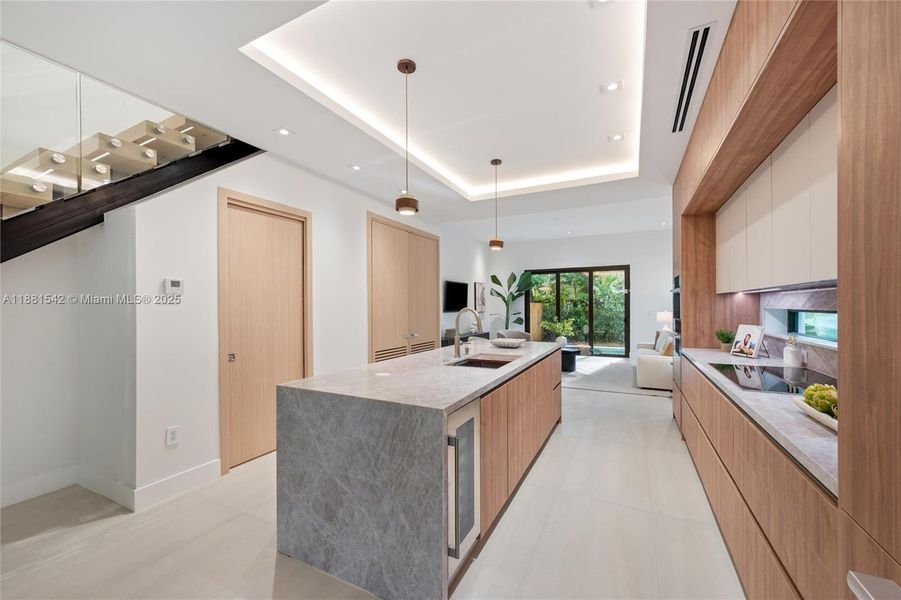 Furnished interior view inside a new home in , Miami (Image 12).