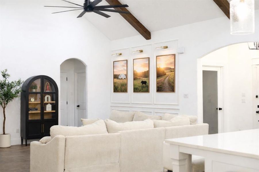 Furnished interior view inside a new home in , Springtown (Image 8).