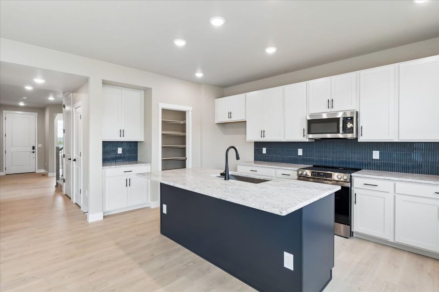 Furnished interior view inside a new home in Aspen Meadows-4, Colorado Springs (Image 6).