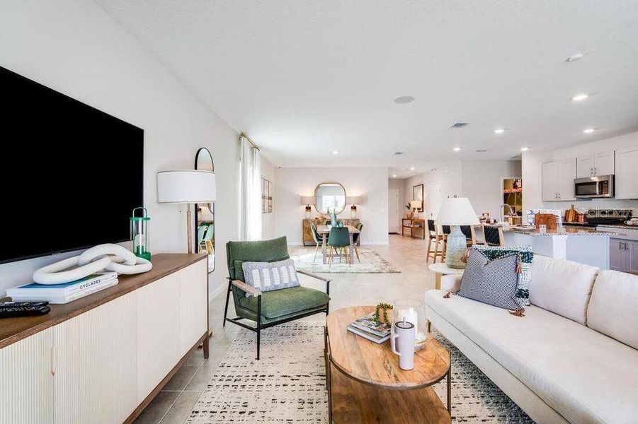 Furnished interior view inside a new home in Waterstone, Groveland (Image 27).