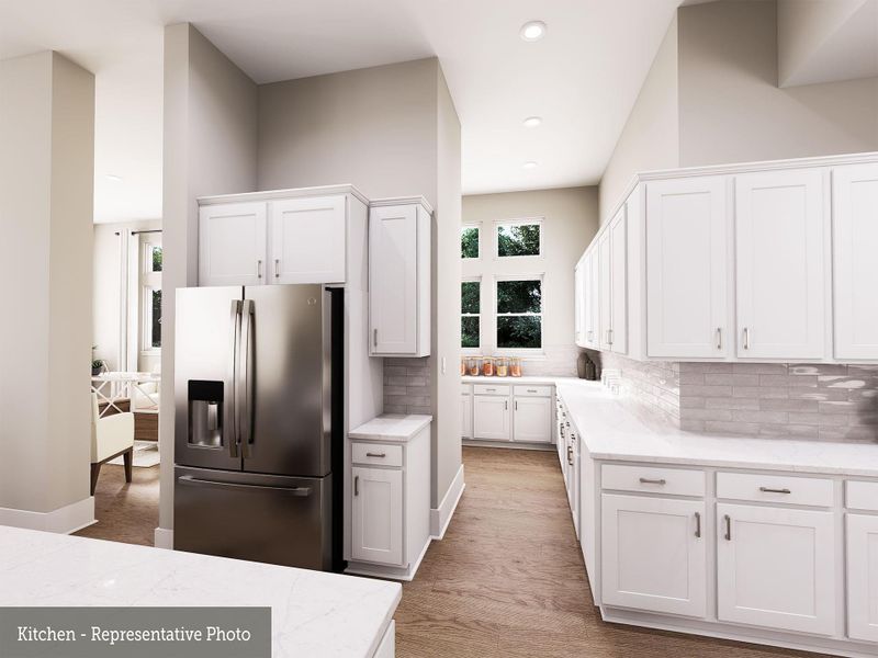 Furnished interior view inside a new home in Briarley - Regency Collection, Montgomery (Image 4).