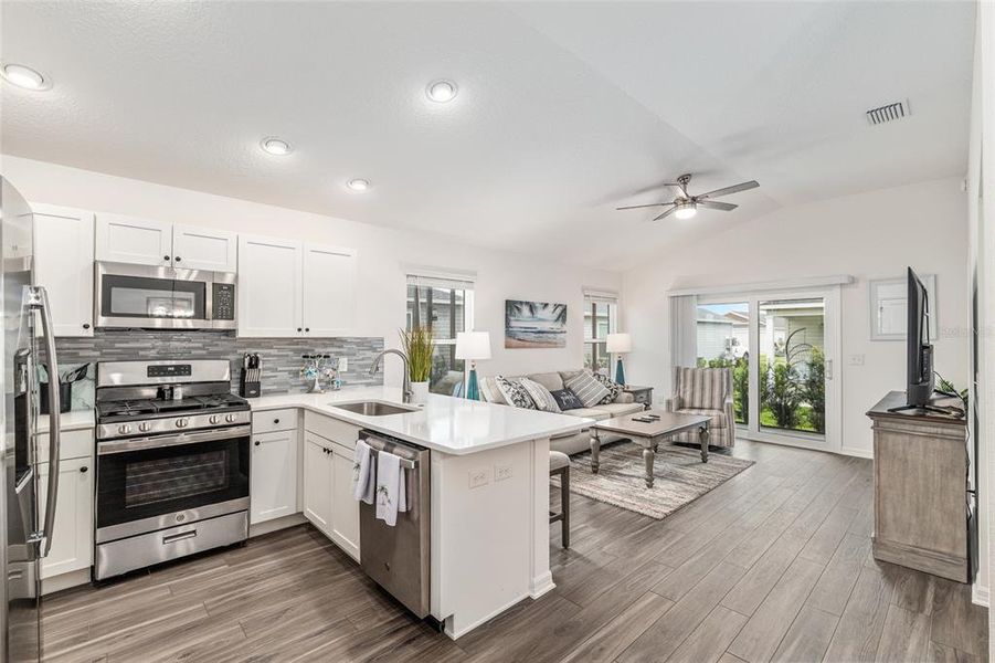 Furnished interior view inside a new home in , The Villages (Image 18).