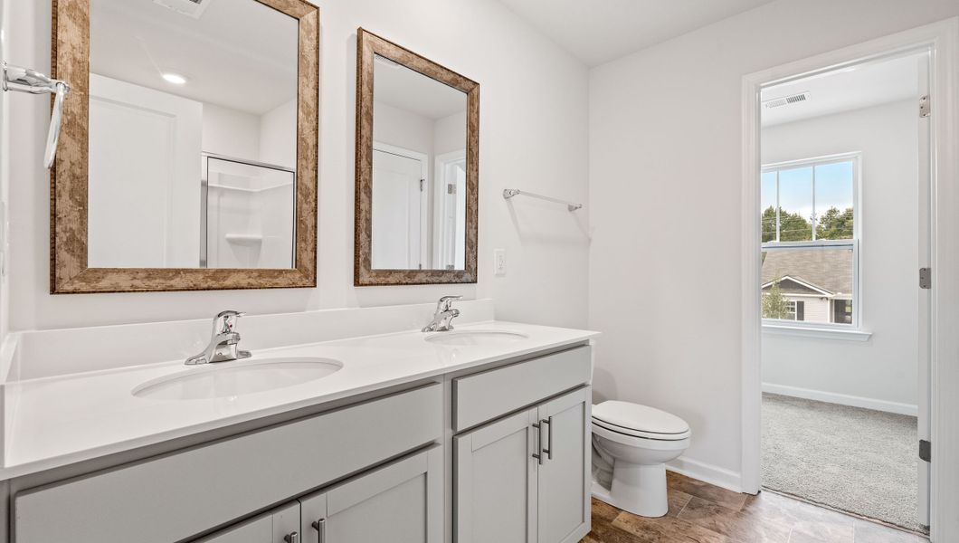 Representative furnished interior of a home built from the BRANDON by D.R. Horton in Gibson Grove, Laurens (Image 12).