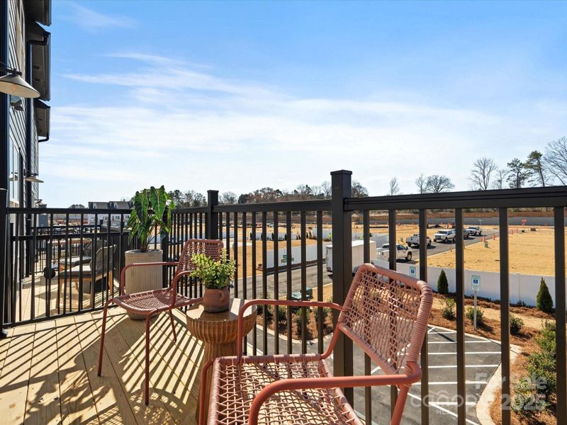 Outdoor Living with Modern Black Rail.