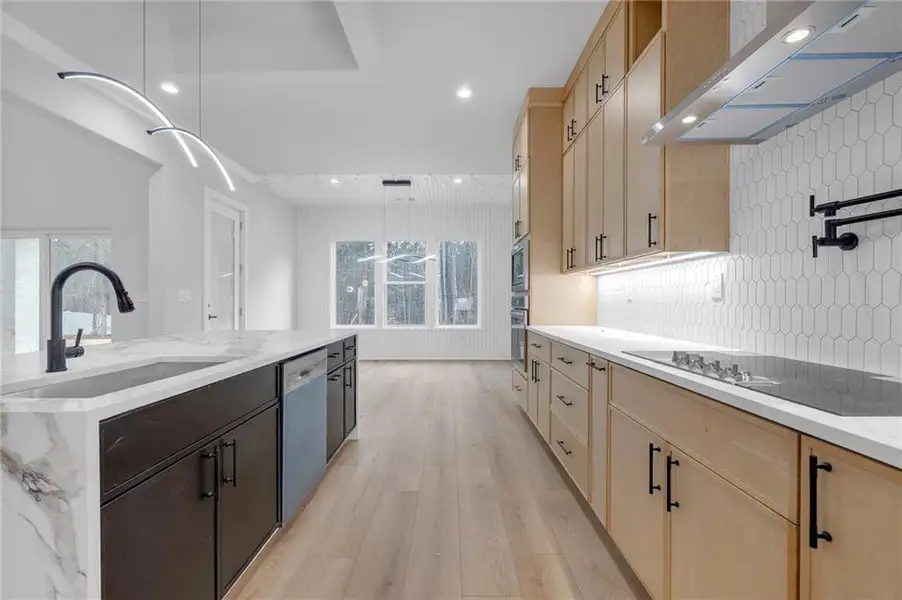 Furnished interior view inside a new home in , Oxford (Image 9).