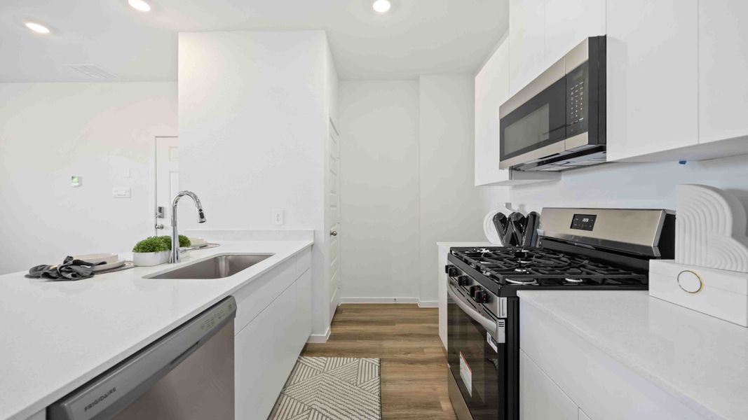 Furnished interior view inside a new home in Mansfield Estates, Houston (Image 2). Furnished interior view inside a new home in Mansfield Estates, Houston (Image 2).