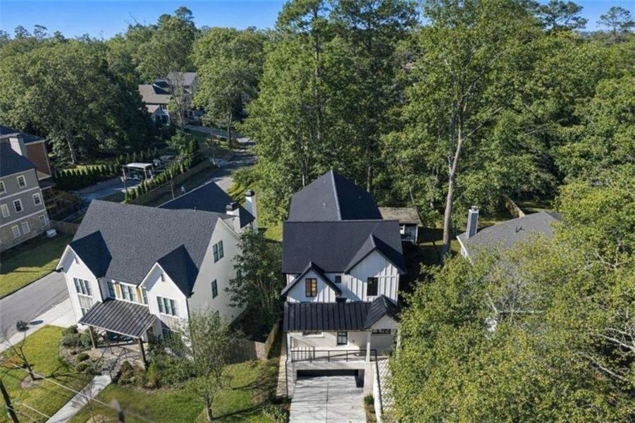 Front exterior of a new home in , Brookhaven, GA, highlighting curb appeal (Image 27).