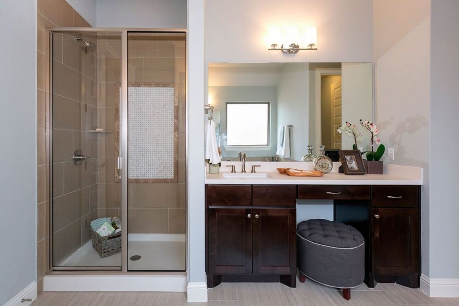 Representative furnished interior of a home built from the Oaks 2985 by Brohn Homes in Oaks at San Gabriel, Georgetown (Image 10).