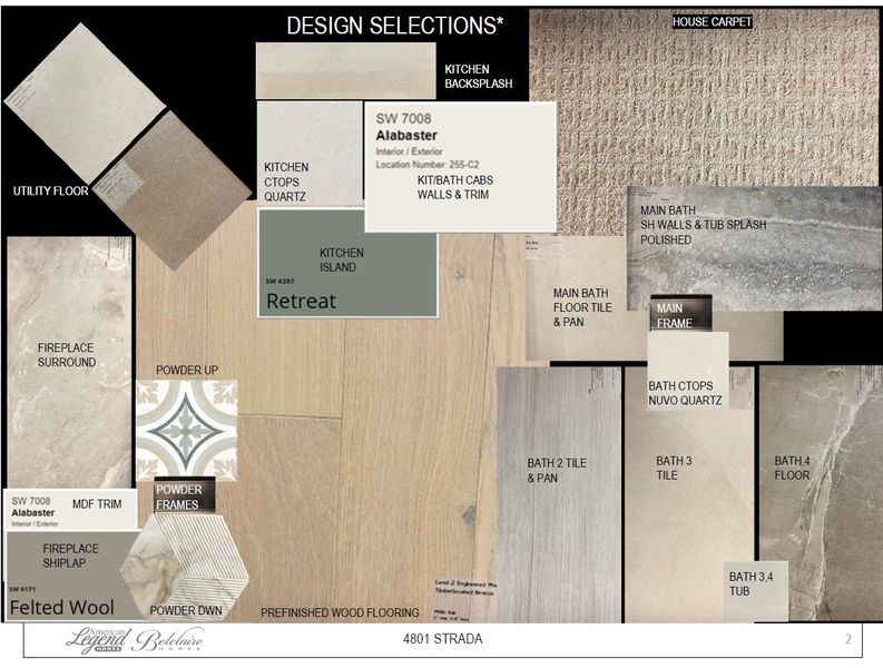 Representative photo of design selections for 4801 Strada Representative photo of design selections for 4801 Strada