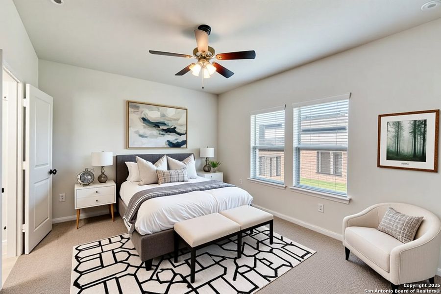 Furnished interior view inside a new home in Hickory Ridge, Elmendorf (Image 7). Furnished interior view inside a new home in Hickory Ridge, Elmendorf (Image 7).