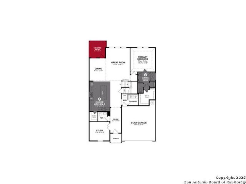2D floor plan layout of this home in Comanche Ridge, San Antonio, TX (Image 2). 2D floor plan layout of this home in Comanche Ridge, San Antonio, TX (Image 2).