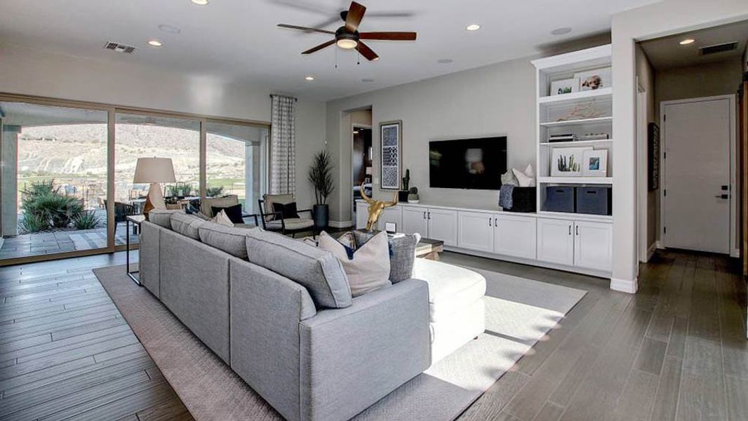 Representative furnished interior of a home built from the Appaloosa by Taylor Morrison in Victory at Verrado Venture II Collection 55+, Buckeye (Image 5).