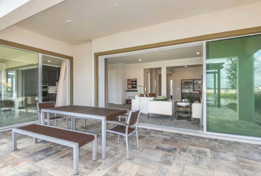 Furnished interior view inside a new home in Greyhawk Landing, Lake Worth (Image 4). Furnished interior view inside a new home in Greyhawk Landing, Lake Worth (Image 4).