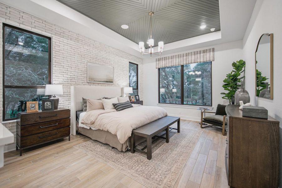 Representative furnished interior of a home built from the Raven by Chesmar Homes in Potranco Oaks 100's, Castroville (Image 9).