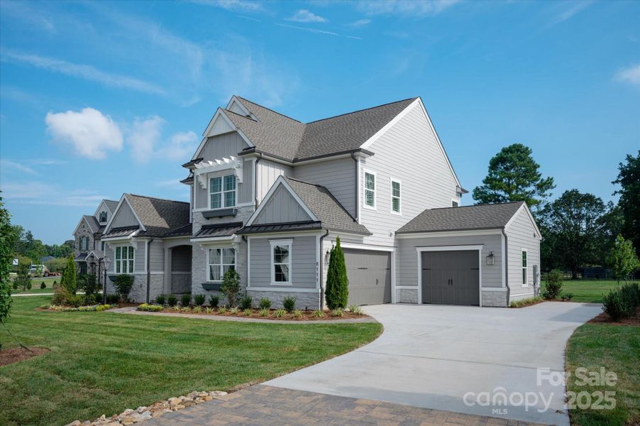 3 Car Side Load Garage