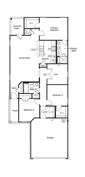 This floor plan features 3 bedrooms, 2 full baths, and over 1,300 square feet of living space. This floor plan features 3 bedrooms, 2 full baths, and over 1,300 square feet of living space.