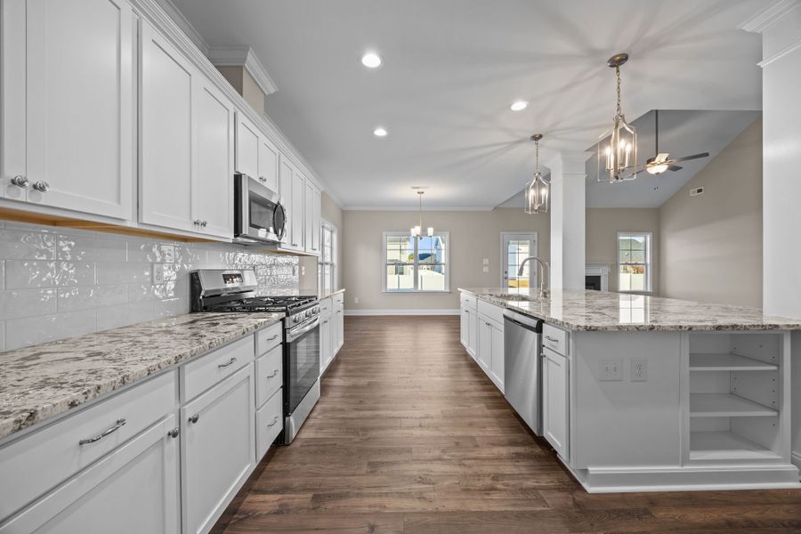 Furnished interior view inside a new home in Arbor Hills South II, Greenville (Image 5).