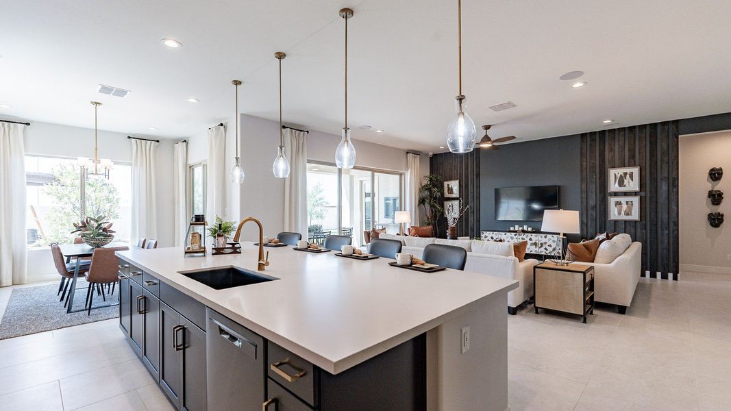 Representative furnished interior of a home built from the Almeria by DRB Homes in Windrose, Waddell (Image 6).