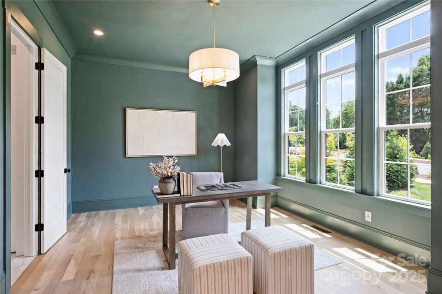 Furnished interior view inside a new home in , Charlotte (Image 16).
