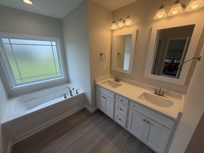 Furnished interior view inside a new home in Stones Throw, Inman (Image 12). Furnished interior view inside a new home in Stones Throw, Inman (Image 12).