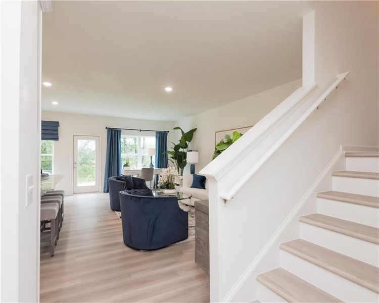 Furnished interior view inside a new home in Old Salem Crossing, Conyers (Image 31).