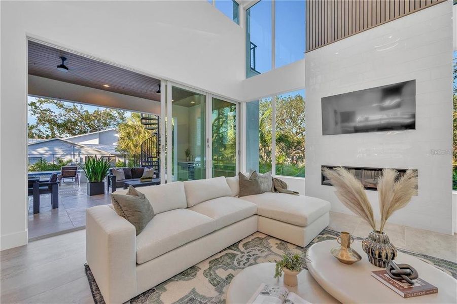 Exterior details and patio area of a home in , Sarasota (Image 39).