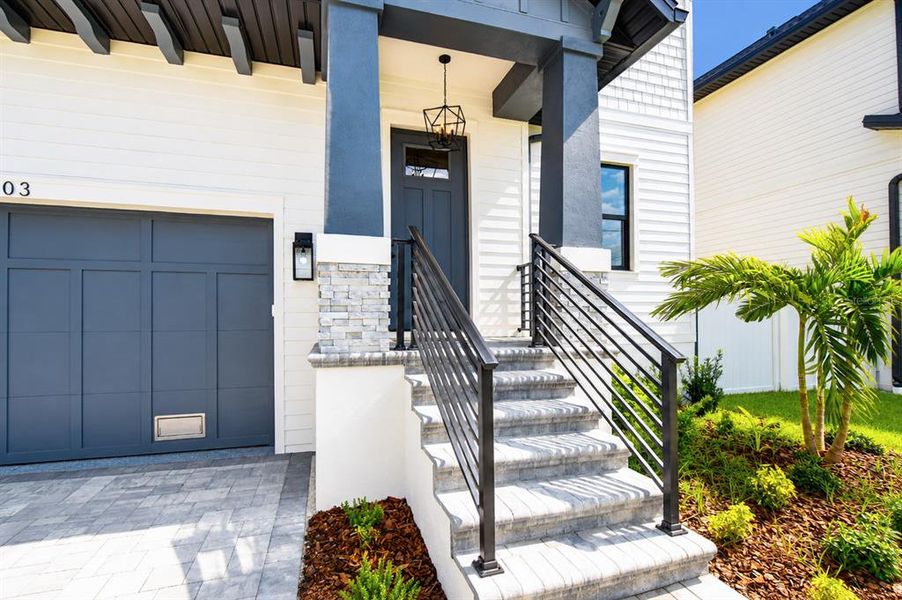 Exterior details and patio area of a home in , Tampa (Image 26).