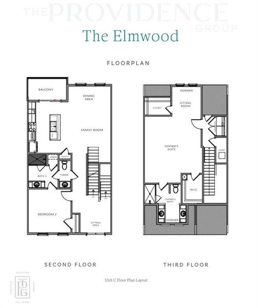 2D floor plan layout of this home in Brookside Reserve, Alpharetta, GA (Image 3).