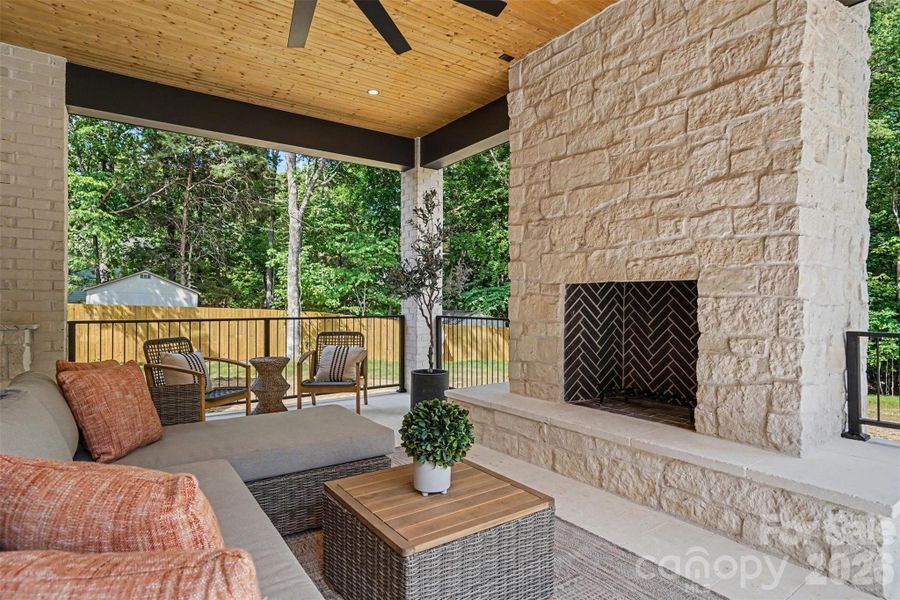 Exterior details and patio area of a home in , Mint Hill (Image 35). Exterior details and patio area of a home in , Mint Hill (Image 35).
