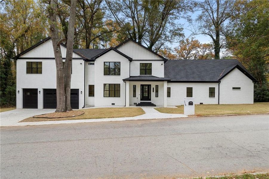Front exterior of a new home in , Decatur, GA, highlighting curb appeal (Image 2). Front exterior of a new home in , Decatur, GA, highlighting curb appeal (Image 2).