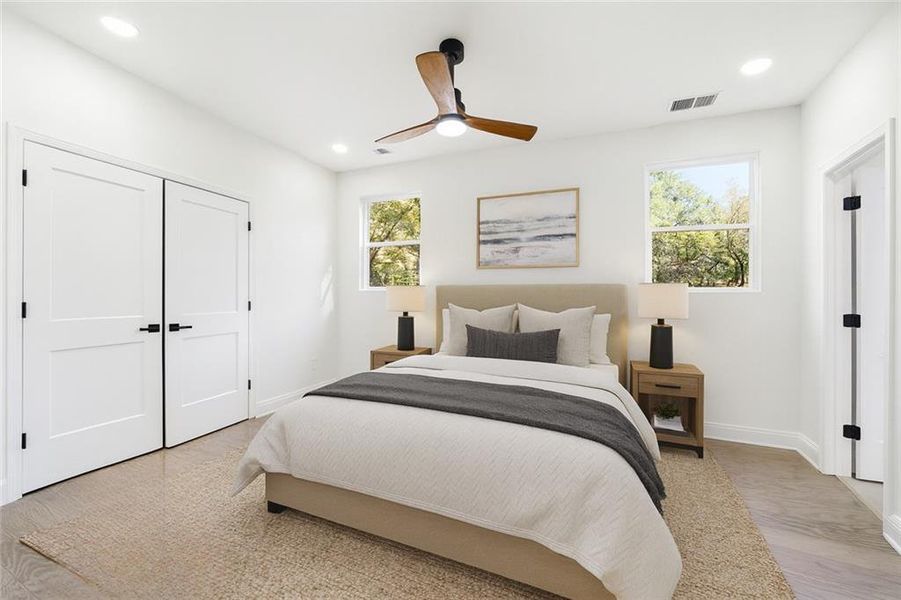 Furnished interior view inside a new home in , Gainesville (Image 30).
