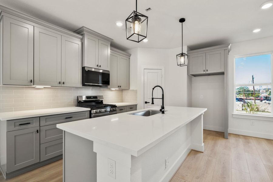 Furnished interior view inside a new home in , Houston (Image 6).