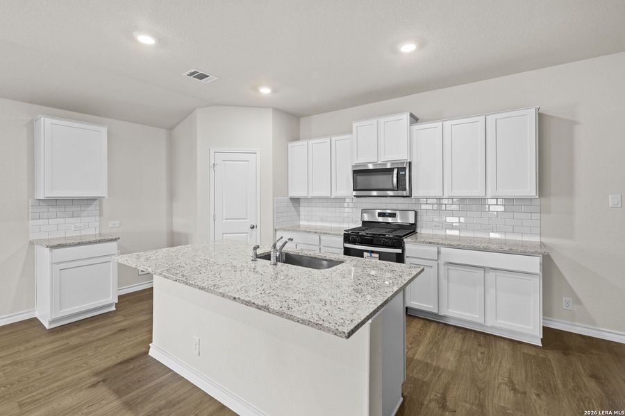 Furnished interior view inside a new home in Brookstone Creek, San Antonio (Image 7).